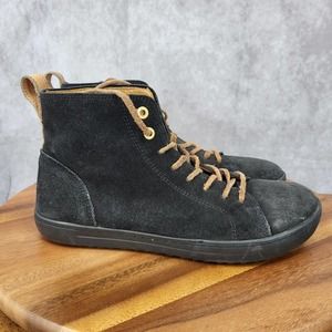 Birkenstock Black and Brown Suede Sneakers